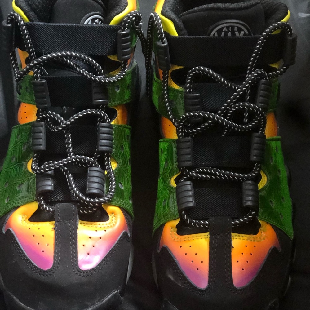Colorful holographic sneakers